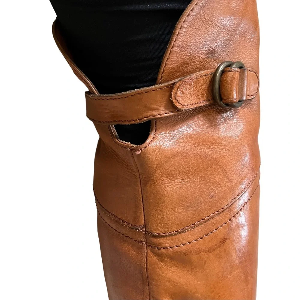 Donna Piu Handcrafted Italian Leather Camel Boots